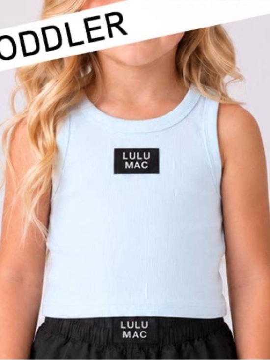 Lulu Mac Other - LULU MAC TK-1000 LIGHT BLUE TODDLER SOLID TANK ToP